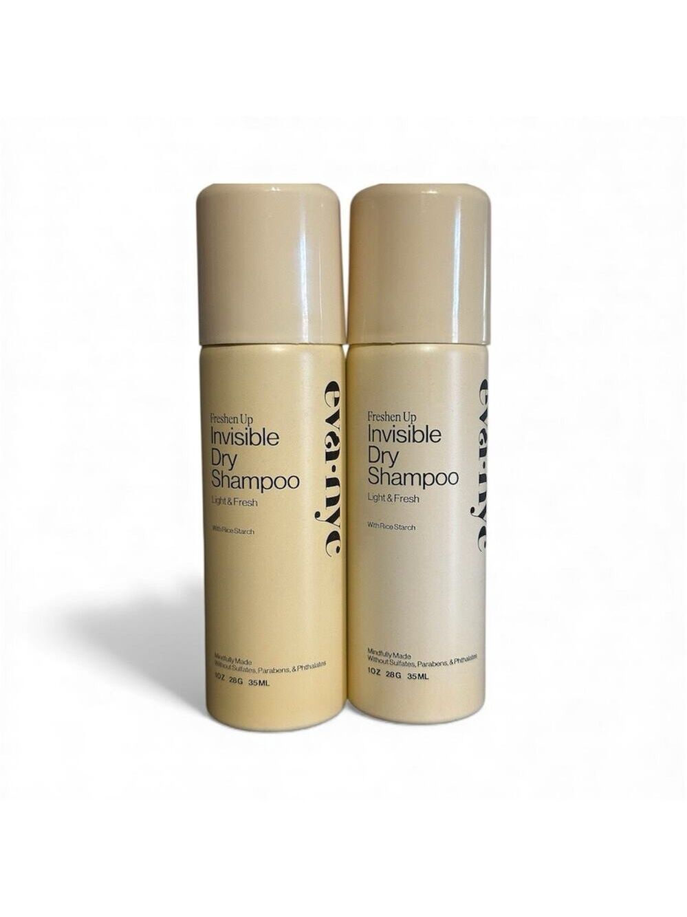Eva NYC Invisible Dry Shampoo Spray Freshen Up Lot Of 2 Light Fresh